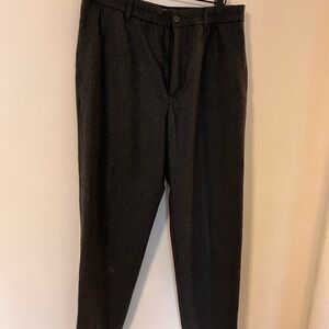 Banana Republic Charcoal Loose Wool Pants 34x28